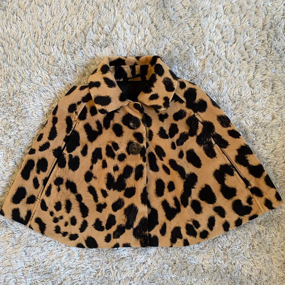 GAP leopard poncho, 12-18 months